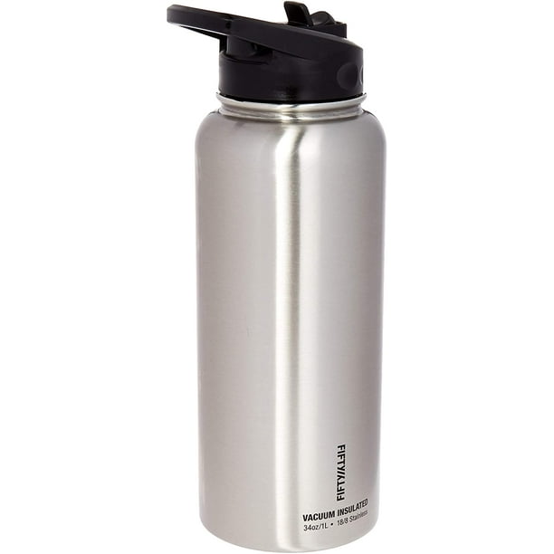 Fifty/Fifty 40oz Double Wall Vacuum Insulated Sport Water Bottle 